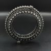 Antique Look Silver Replica Stone Work Oxidised Free Size Bangle Kada For Girls