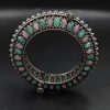 Antique Look Silver Replica Stone Work Oxidised Free Size Bangle Kada For Girls