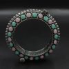 Designer Iconic Look Silver Replica Stone Work Oxidised Free Size Bangle Kada For Girls