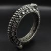 Designer Iconic Look Silver Replica Stone Work Oxidised Free Size Bangle Kada For Girls