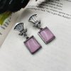 Traditional-Silver-Replica-Monalisa-Stone-Dangler-Earrings