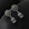 Silver-Oxidized-German-Silver-Casual-Wear-Jhumka-Earrings