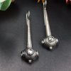 Antique-Silver-Replica-Oxidised-Drop-Design-Tribal-Handcrafted-Hook-Earrings