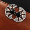Silver Replica Monalisa Stone Earrings - Timeless elegance captured in sterling silver with captivating Monalisa Stones.