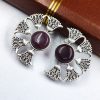 Silver Replica Monalisa Stone Earrings - Timeless elegance captured in sterling silver with captivating Monalisa Stones.