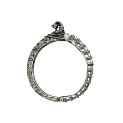 Designer-Peacock-Silver-Replica-Kada-Bangle-For-Girls-Opeanable-Bracelet