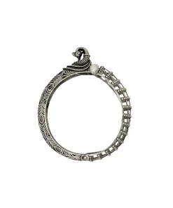 Designer-Peacock-Silver-Replica-Kada-Bangle-For-Girls-Opeanable-Bracelet
