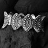 Antique-Silver-Look-Like-Kada-Bangle-For-Girls-Opeanable-Bracelet