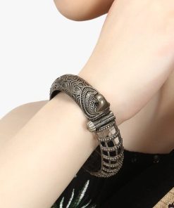 Designer-Peacock-Silver-Replica-Kada-Bangle-For-Girls-Opeanable-Bracelet
