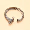 Designer-Peacock-Silver-Replica-Kada-Bangle-For-Girls-Opeanable-Bracelet