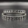 Silver-Look-aLike-Oxidised-Stone-Replica-Bangle