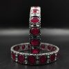 Silver-Replica-Stone-Bangles-Chudiya-Antique-Silver-Lool-alike-Bangle