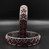 Designer-Oxidised-Bangle-Chudi-in-Silver-Look-Like-Plated-Silver-Replica-Bangles