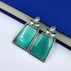 Monalisa-Stone-Jewellery-Oxidised-Silver-Replica-Stone-Stud-Earrings