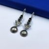 Oxidised-Silver-Replica-Stone-Hook-Dangler-Earring