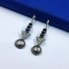 Oxidised-Silver-Replica-Stone-Hook-Dangler-Earring