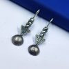 Oxidised-Silver-Replica-Stone-Hook-Dangler-Earring