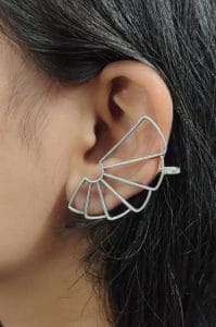Premium Quality Earcuff Earrings - Oxidised Designer Earlobe Earcuff For Girls