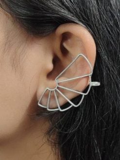 Premium Quality Earcuff Earrings - Oxidised Designer Earlobe Earcuff For Girls