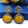 Monalisa-Tree-Silver-Replica-Stud-Earrings