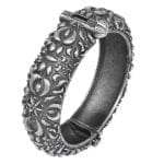 Antique Silver Look-Alike Kada Bangle For Girls - Unique Openable Bracelet