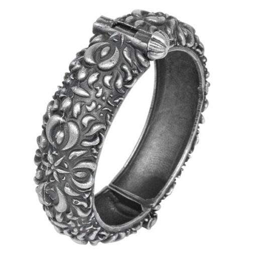 Antique-Silver-Look-alike-Kada-Bangle