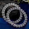 Flower-German-Silver-Oxidised-Bangle