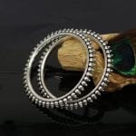 Affordable Jaipuri Oxidised Chudiya German Silver Bangle For Girls