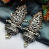 Handcrafted-Oxidised-Silver-Replica-Earrings