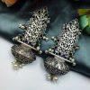 Handcrafted-Oxidised-Silver-Replica-Earrings