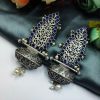 Handcrafted-Oxidised-Silver-Replica-Earrings