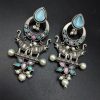 Premium-Quality-Elephant-Design-Silver-Replica-Earrings
