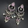 Premium-Quality-Elephant-Design-Silver-Replica-Earrings