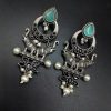 Premium-Quality-Elephant-Design-Silver-Replica-Earrings