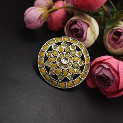 Antique-Silver-Replica-Stone-Work-Adjustable-Rings-For-Girls