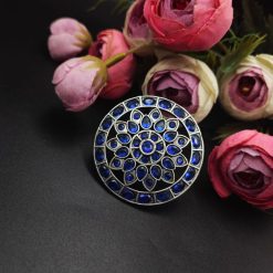 Antique-Silver-Replica-Stone-Work-Adjustable-Rings-For-Girls