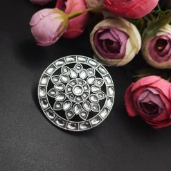 Antique-Silver-Replica-Stone-Work-Adjustable-Rings-For-Girls