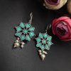 Oxidised-Stone-Hook-Earrings-Daily-Wear-Earrings