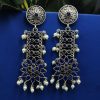 Designer-Oxidised-Silver-Look-aLike-Dangler-Earrings