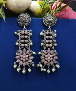 Designer-Oxidised-Silver-Look-aLike-Dangler-Earrings