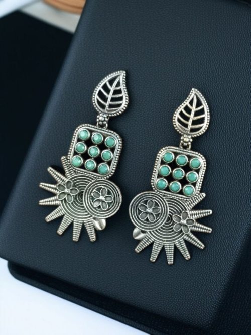 Silver Replica Earrings - Trendy Silver Look-Alike Dangler Earrings for Women