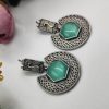 Traditional-Silver-Replica-Earrings-Monalisa-Stone