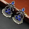Designer-Oxidised-Silver-Look-aLike-Dangler-Earrings