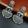 Premium-Designer-Elephant-Earrings-Silver-Replica-Jewelry