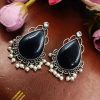 Stone-Stud-Earrings-Silver-Replica-Monalisa-Stud-Pearl-Beads
