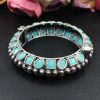 Silver-Look-Like-Stone-Work-Kada-Traditional-Openable-Bracelet