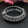 Silver-Look-Like-Stone-Work-Kada-Traditional-Openable-Bracelet