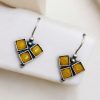 Oxidised Stone Hook Earrings - Daily Wear Silver look alike Earrings