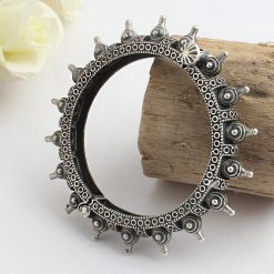 Silver-Look-alike-Bangles-Kada-for-Girls-Oxidized