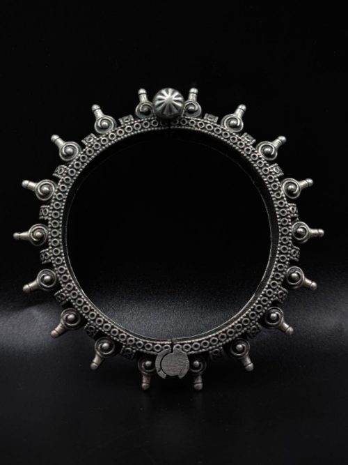 Silver-Look-alike-Bangles-Kada-for-Girls-Oxidized